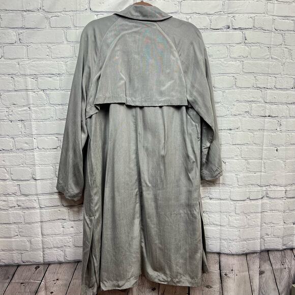 Zara Glen Women Long One Button Open Duster Cardigan Gray Size Small NWT - Picture 3 of 11